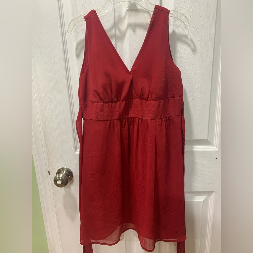 Women Red Colored Elegant Dress